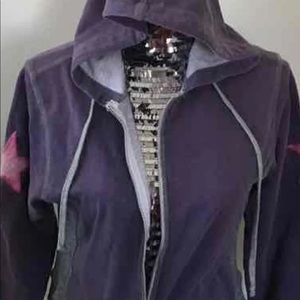Bella Dahl Purple sweat jacket